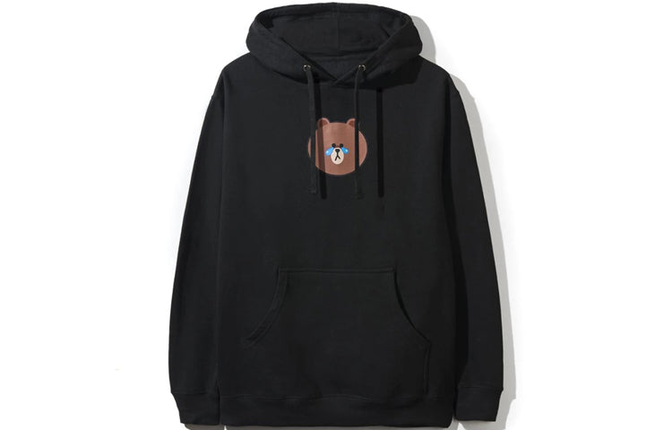 ASSC x Line Friends Crossover Bear Printing Unisex Black ASSW480