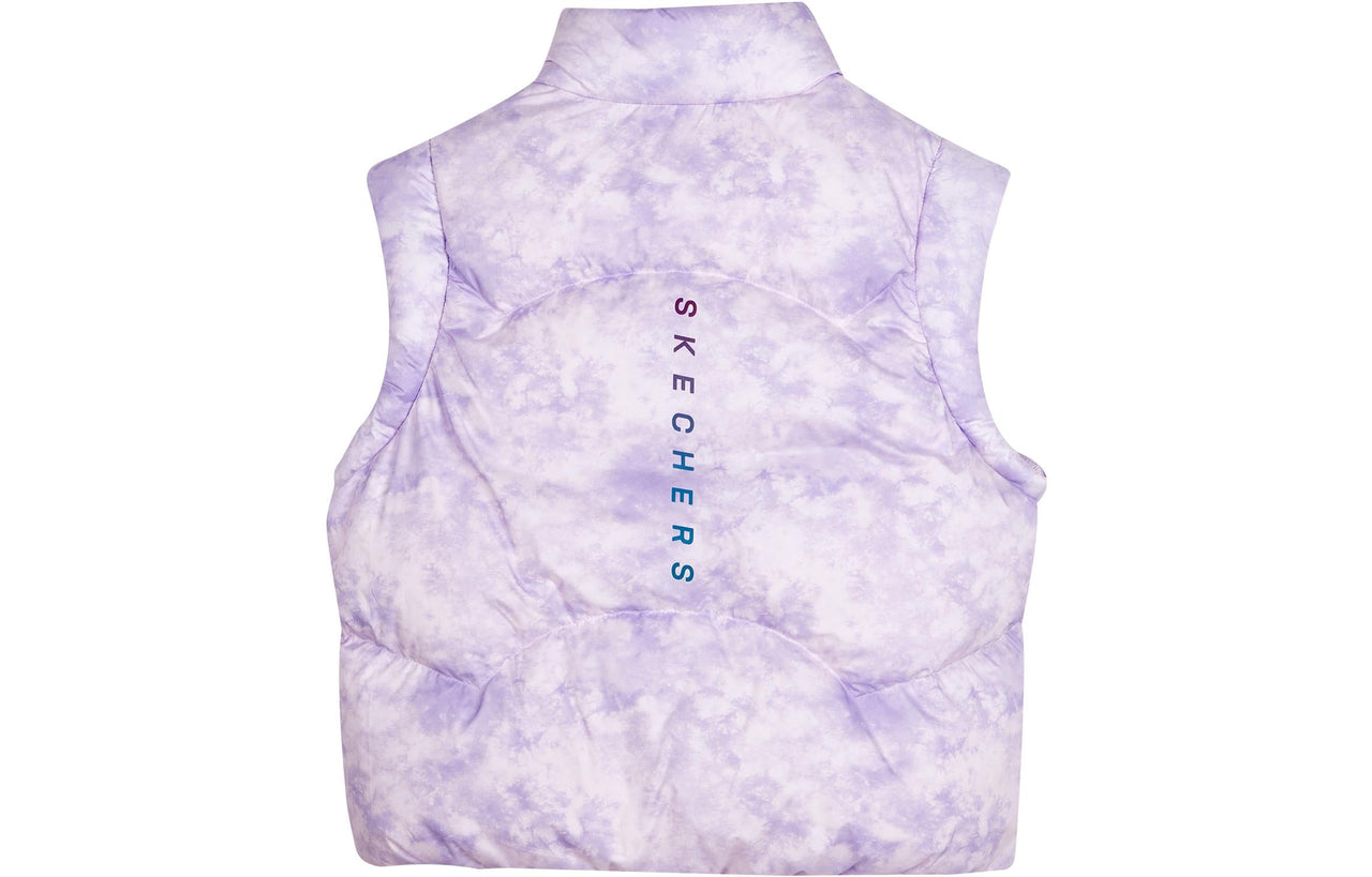 (GS) Skechers Casual Down Vest 'Purple White' P423G029-03HH