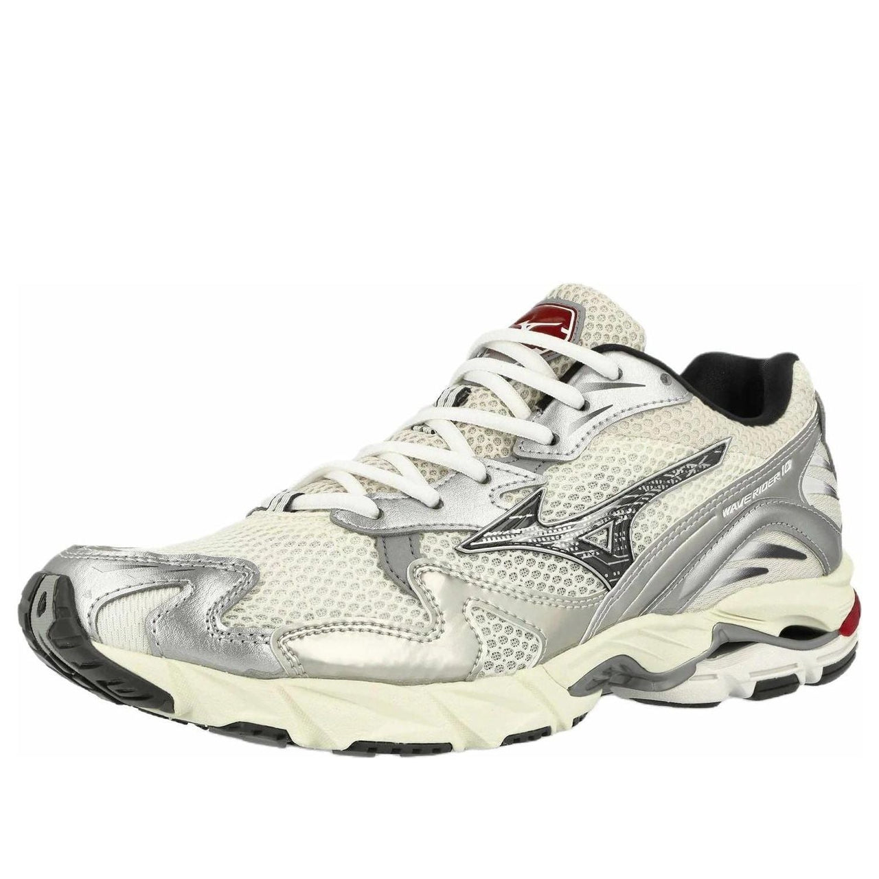 Mizuno Wave Rider 10 'White Black Rythmic Red' D1GA243111