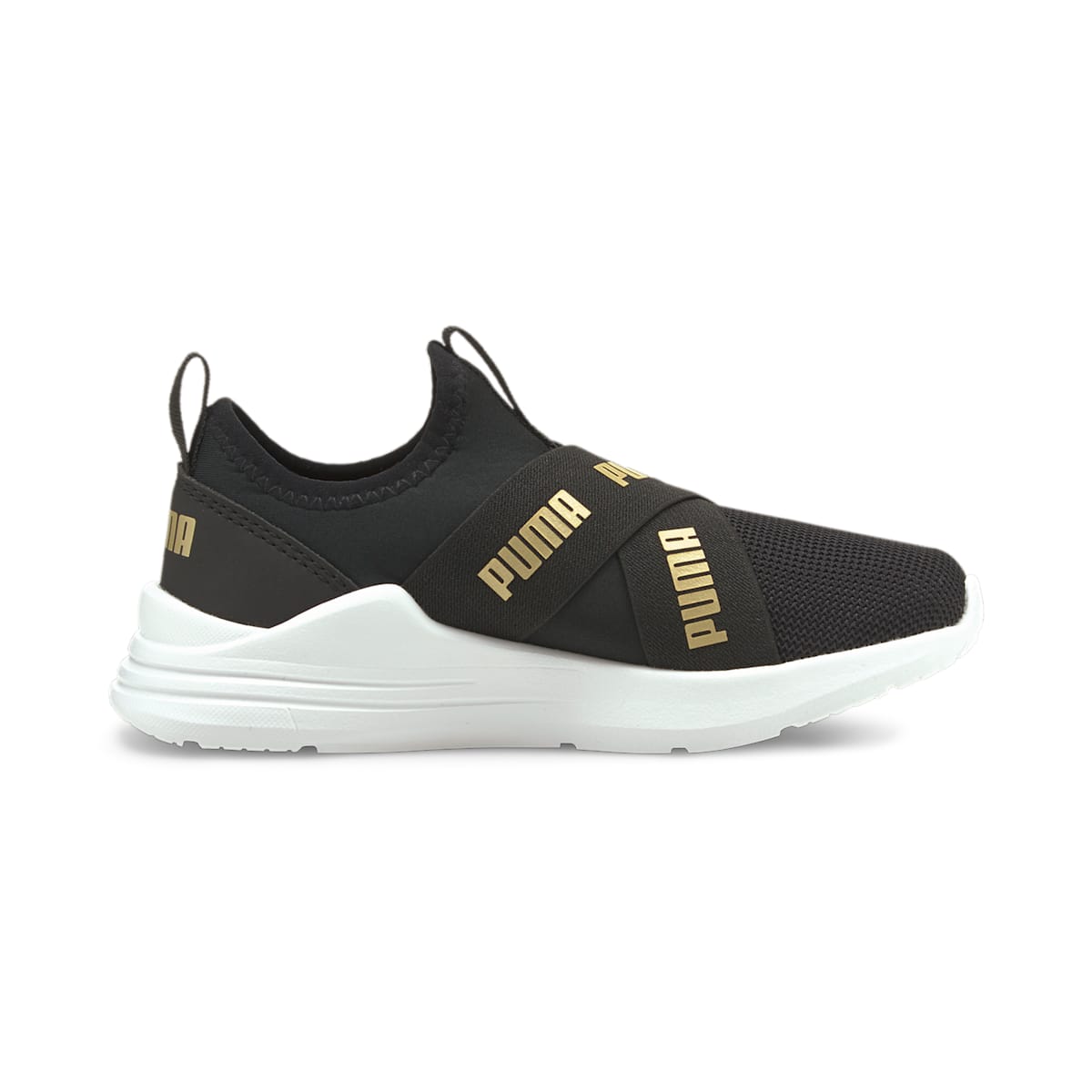 (PS) PUMA Wired Run Slip-On 'Black Team Gold' 381994-02