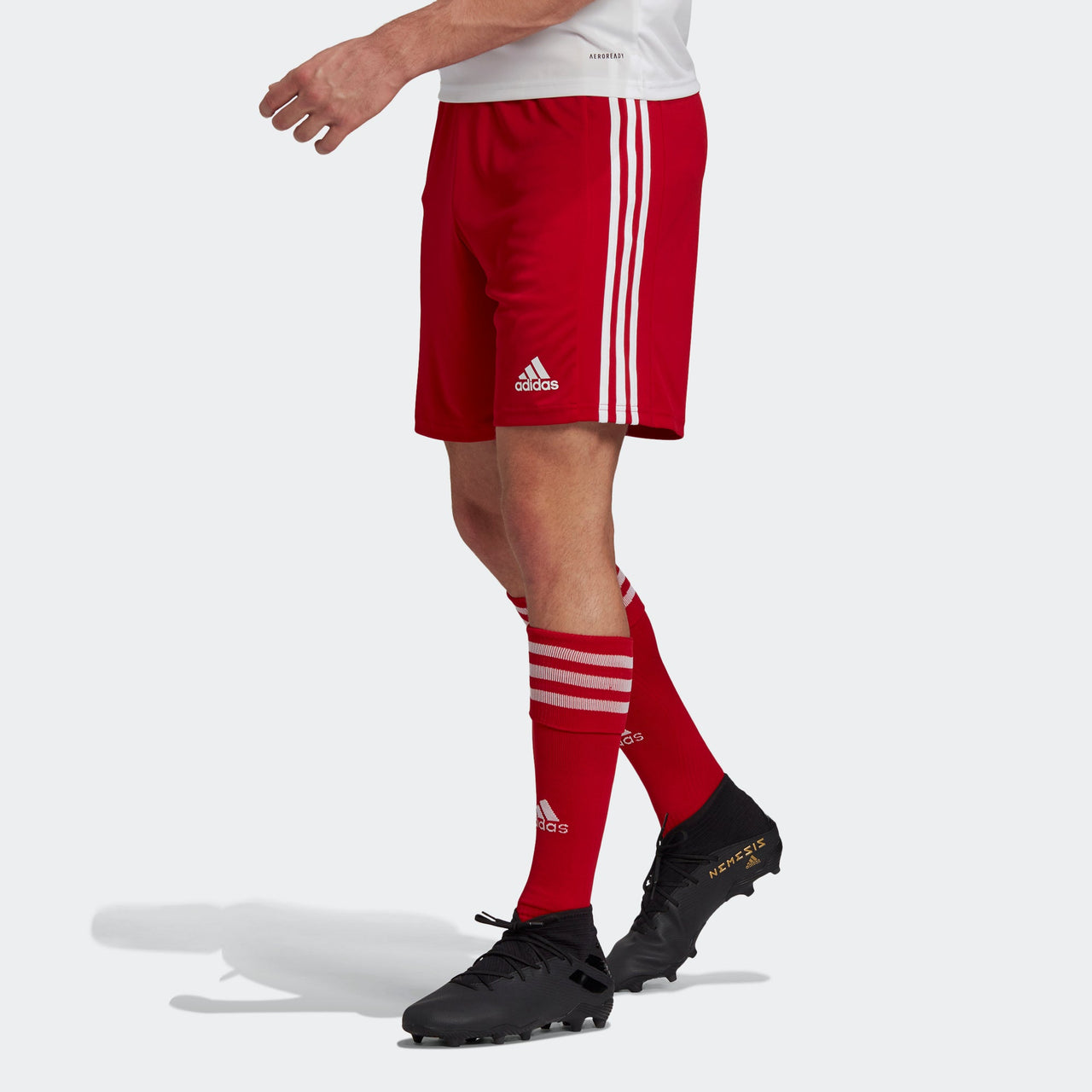 adidas Squad 21 Sho Stripe Soccer/Football Sports Shorts Red GN5771