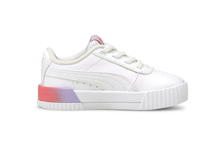 (TD) PUMA Carina Summer Fade Leisure Board Shoes White/Purple 375089-02