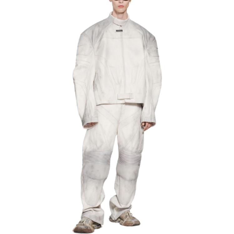 Balenciaga Biker Jacket Oversized 'White' 744983TOS149012