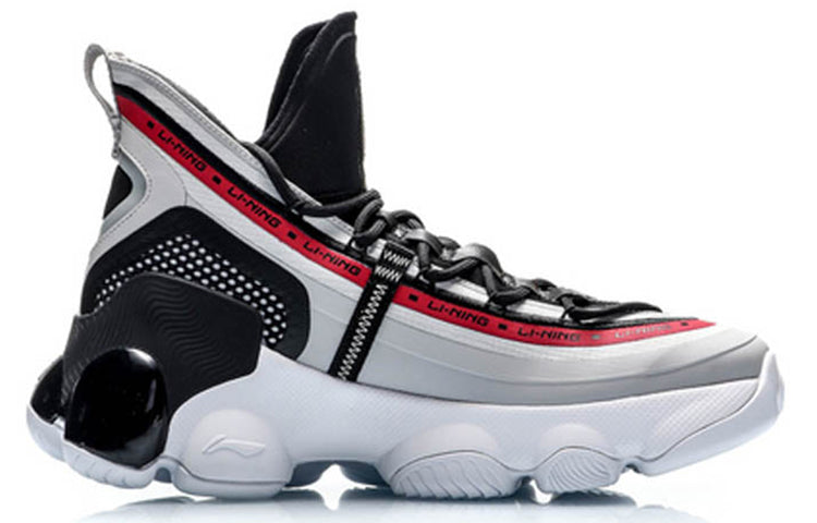 Li-Ning Classic Basketball Mid 'Black Red' AGBP127-5