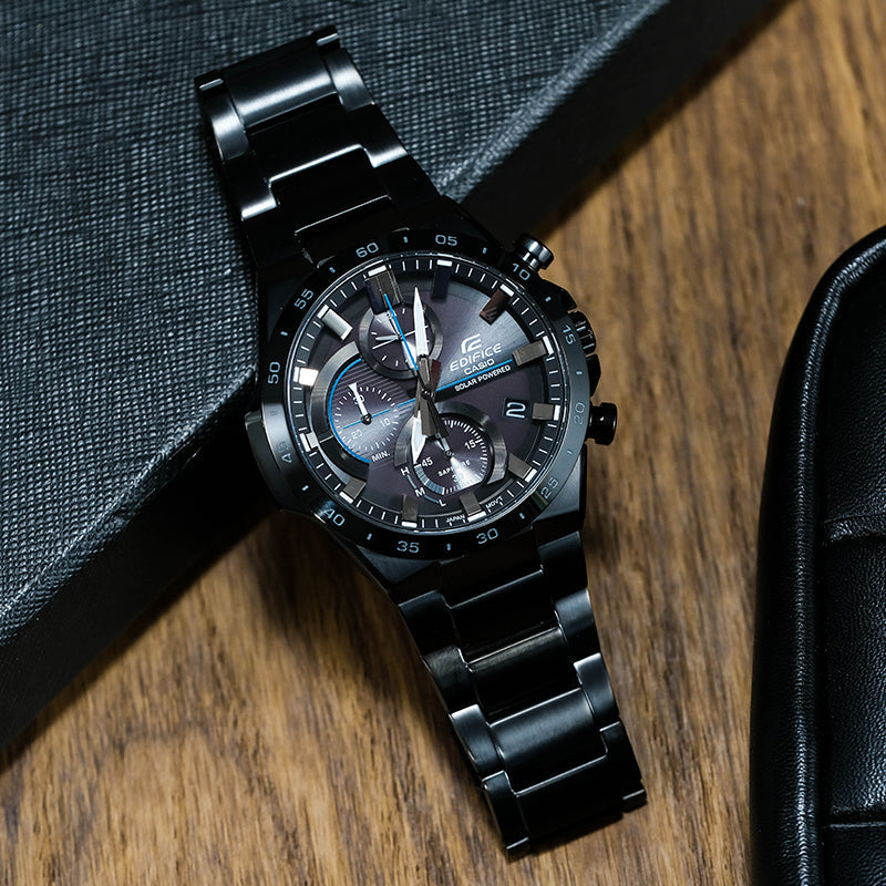 Casio Edifice Classic Solar Powered Analog Watch 'Black Sapphire Crystal' EFB-690SBC-1BVUPR