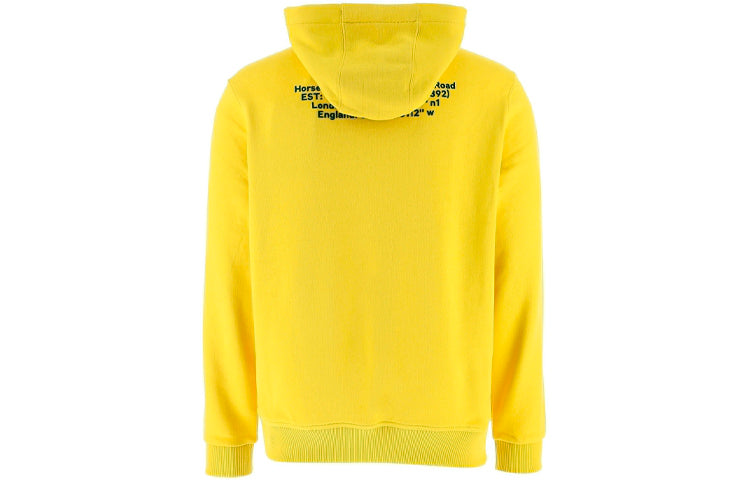 Men's Burberry SS21 Alphabet hooded Pullover Long Sleeves Yellow 80243621