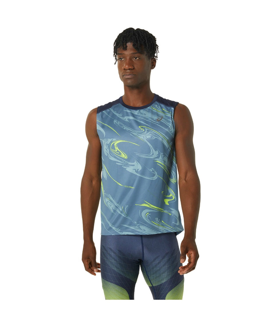 ASICS Wear Graphic Vest 'Steel Blue' 2011C776-400