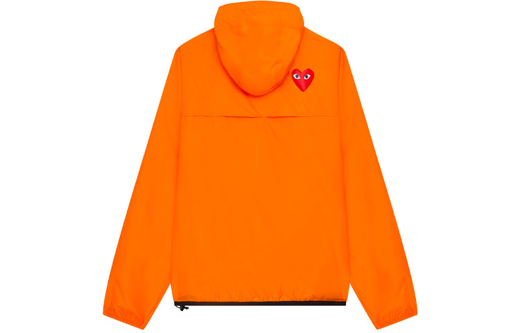 COMME des GARCONS PLAY x K-Way Half Zip Jacket 'Orange' AZ-J502-051-1