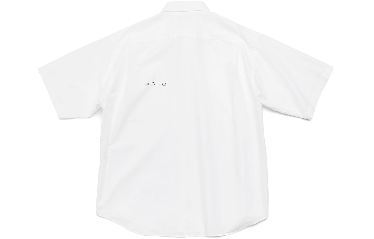Balenciaga Poplin Short Sleeve Shirt 'White' 751920TNM609000