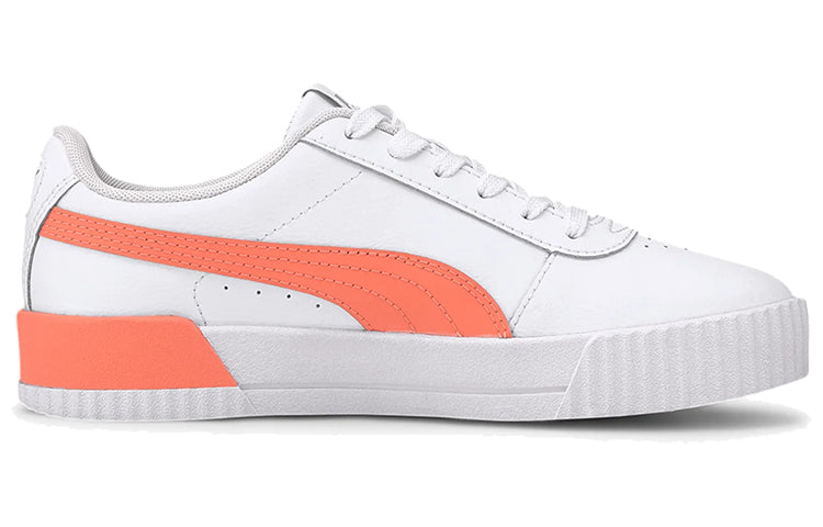 (WMNS) PUMA Carina Leather 'White Orange' 370325-30