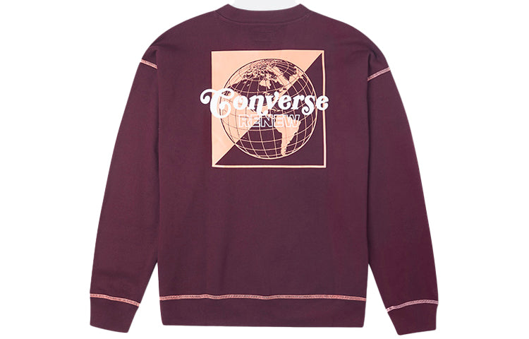 Men's Converse Renew Sports Round Neck Pullover Red 10021574-A03