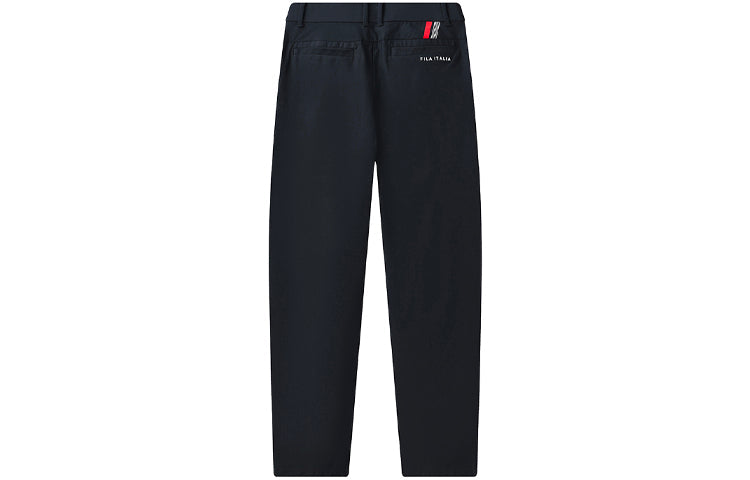FILA Logo Straight Woven Golf Trousers For Men Blue A11M125805F-NV
