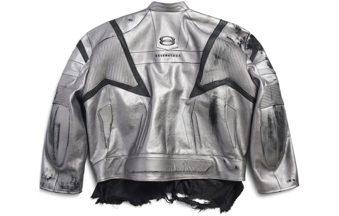 Balenciaga Unity Sports Icon Racer Jacket 'Silver' 787430TQS128106