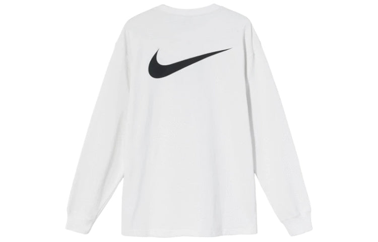 Men's Stussy x Nike Crossover Round Neck Pullover Long Sleeves US Edition White DD3344-121