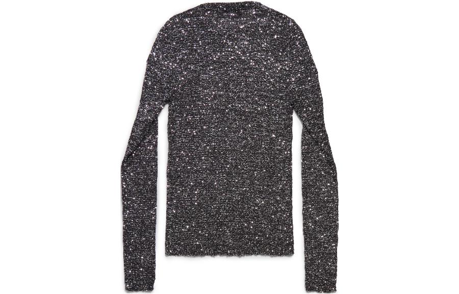 (WMNS) Balenciaga Fitted Sweater 'Grey' 771328T71961073