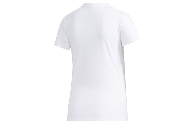 (WMNS) adidas Applique Short-sleeve Tee White GK4649