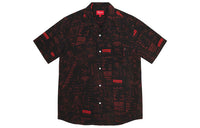Supreme Receipts Rayon S/S Shirt 'Black Red' SUP-FW20-072