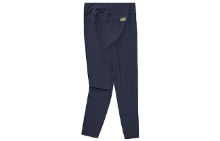 (GS) Skechers Letter Logo Elastic Waist Knitted Pants 'Black Purple' P223G052