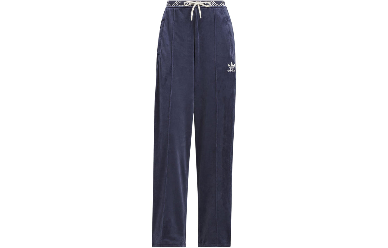 (WMNS) adidas Velour SST Pant Asia Sizing 'Blue' IX4231