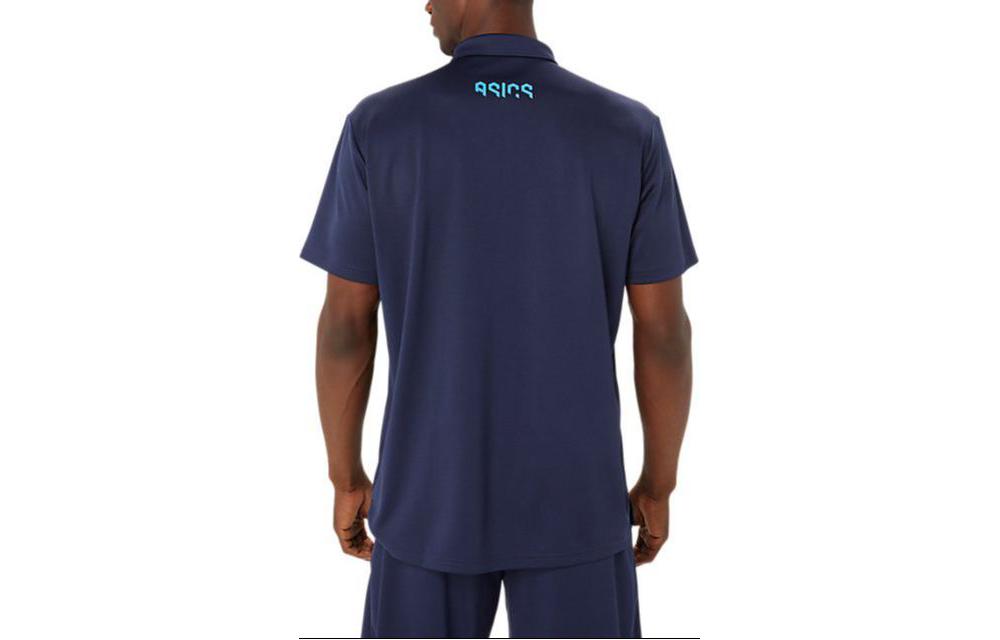 ASICS Hex Graphic Dry Polo Shirt 'Midnight' 2031E530-402