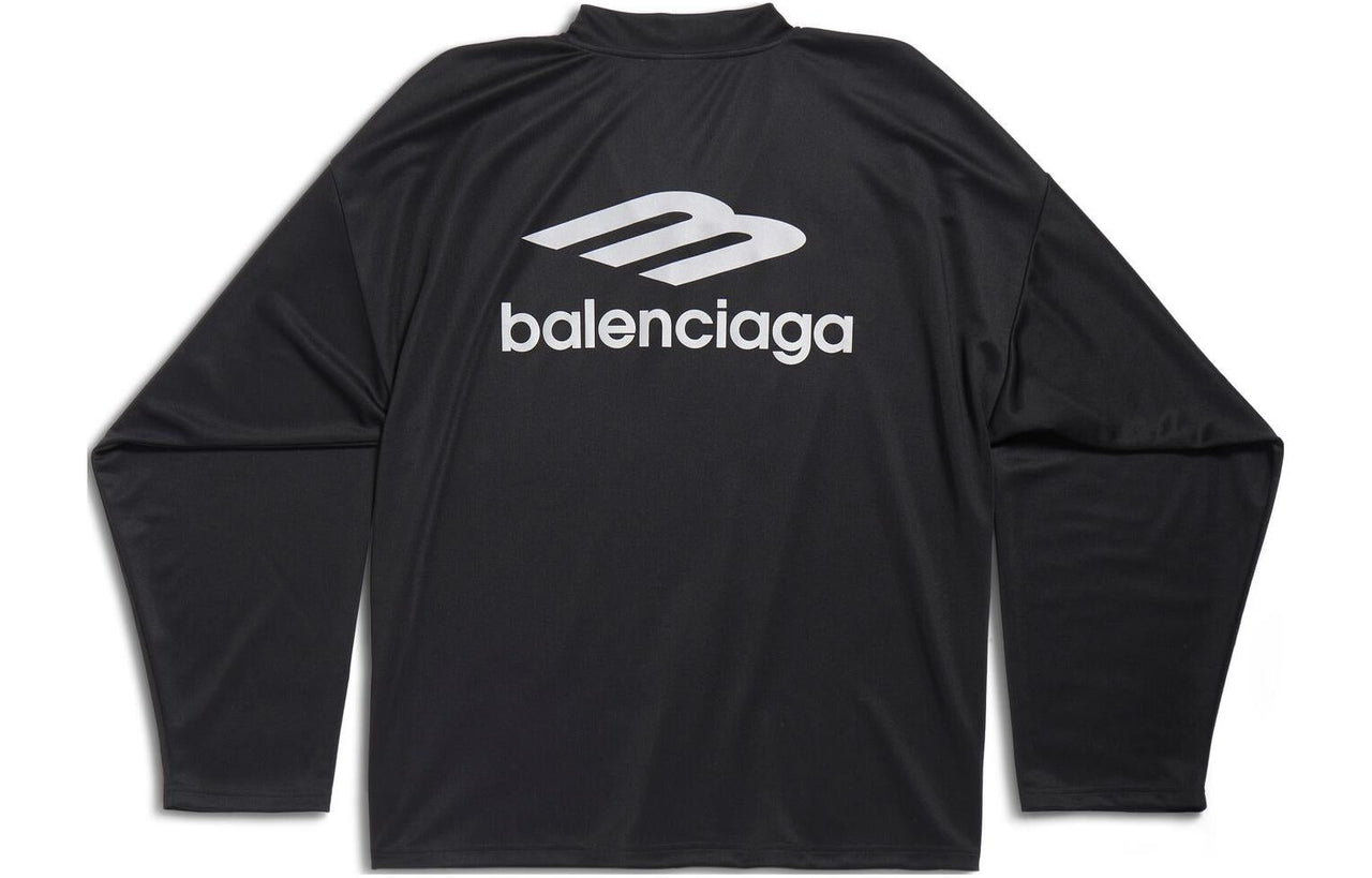 Balenciaga 3B Sports Icon Ski Long Sleeve T-Shirt Large Fit 'Black' 779988TPVQ51000