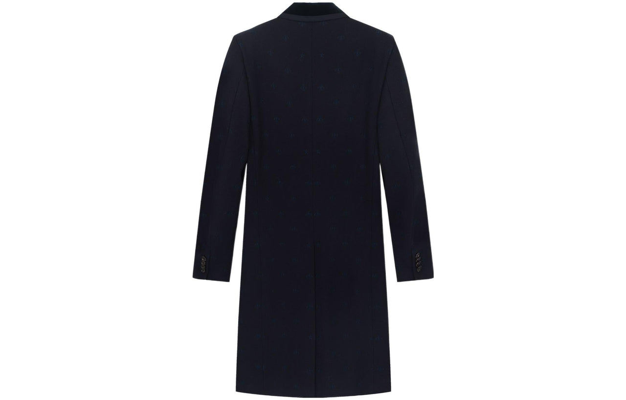 Gucci Bee Embroidered Wool Coat 'Black' 522526-Z510C-4240