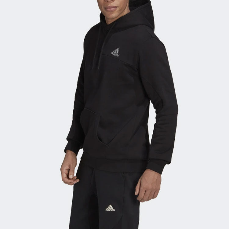 adidas Stadium Fleece Badge of Sport Hoodie 'Black' HL1599