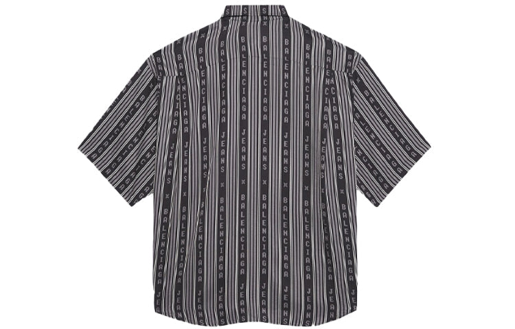Balenciaga Striped 'Balenciaga Jeans' Shirt 'Grey Black' 647354TKL321269