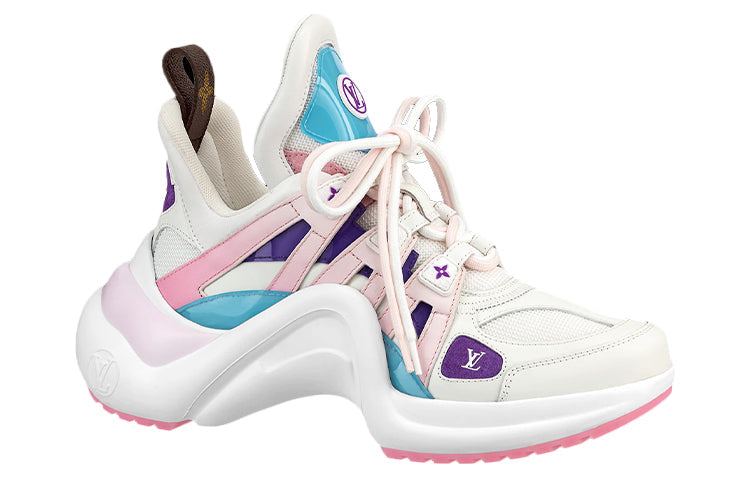 (WMNS) حذاء رياضي Archlight 1.0 من LOUIS VUITTON باللونين الأبيض والأرجواني والوردي 1A9S78