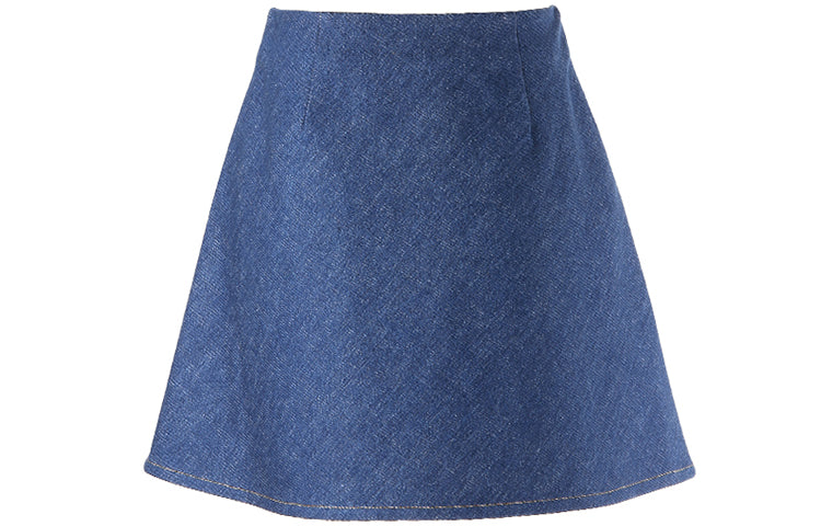 (WMNS) Gucci SS21 Single-Breasted Denim Skirt Blue 617336-XDBEN-4759