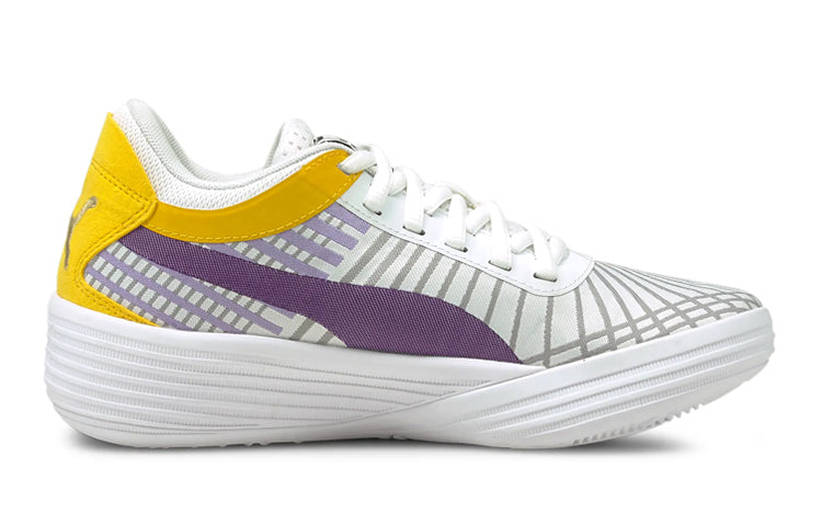 (GS) PUMA Clyde All-Pro 'White Spectra Yellow' 194367-10