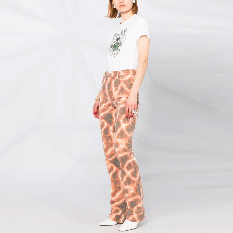 KENZO SS21 Logo Round-neck Short Sleeve White FB52TS8464YB-01