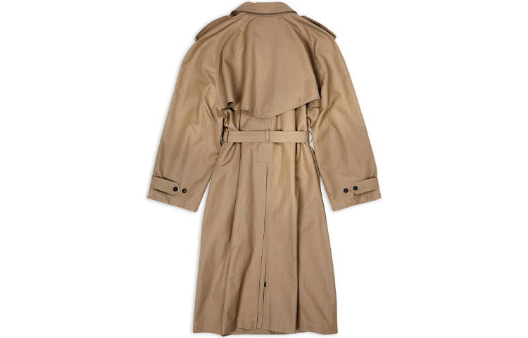(WMNS) Balenciaga Oversized Trench Coat 'Beige' 733764TNP099501