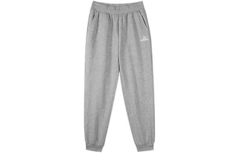 (WMNS) Skechers Letter Printed Loose Tapered Casual Pants 'Black Grey White' L422W130