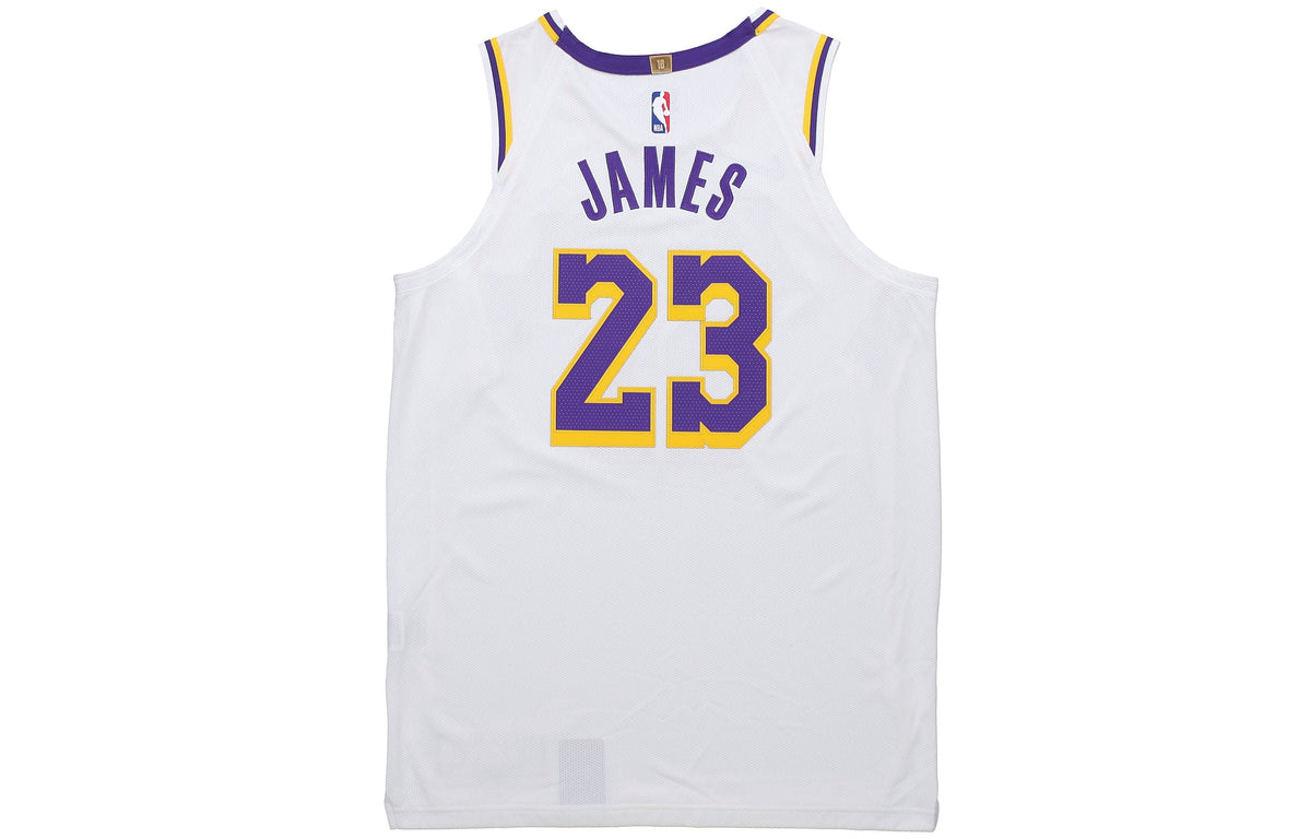 Nike NBA Lakers LeBron James VaporKnit Jersey 'White' AT4709-102