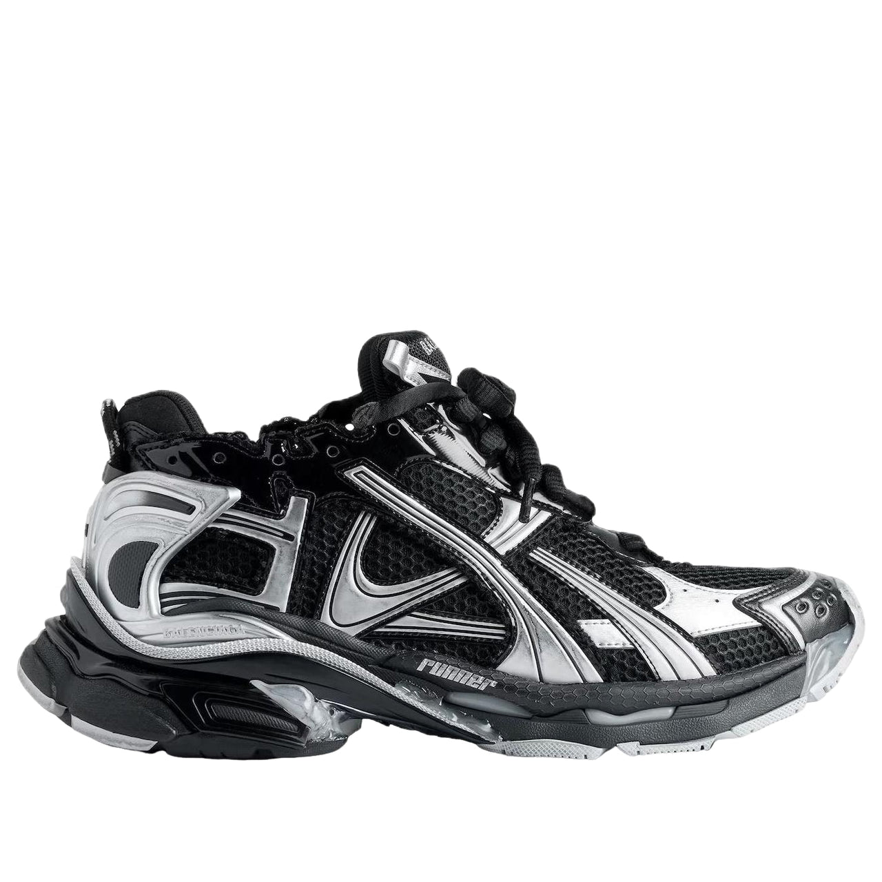 Balenciaga Runner Sneaker 'Black Silver' 772774W3RMU1100
