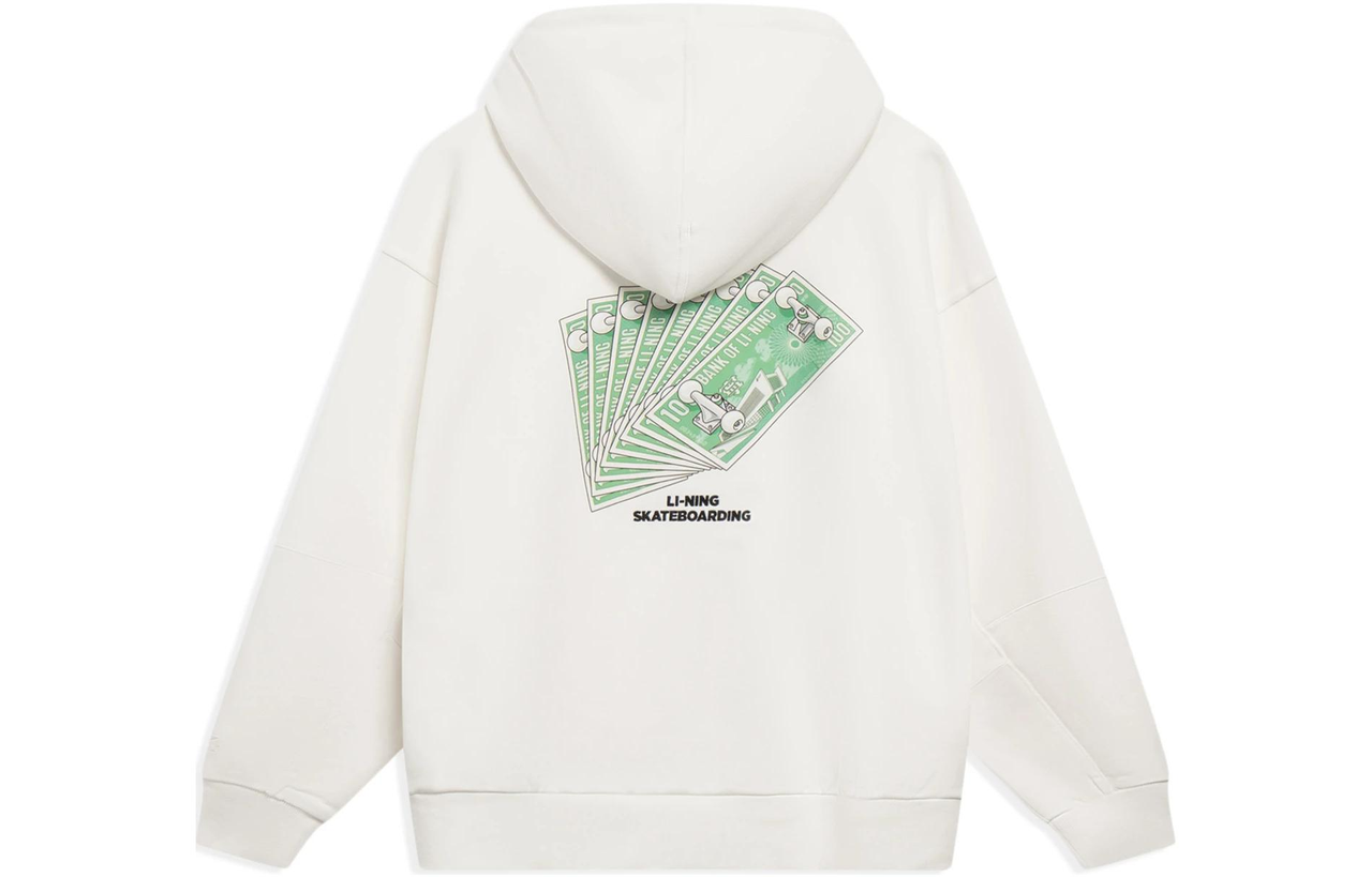 Li-Ning x Phil Hackett Graphic Hoodie 'White' AWDT227-2