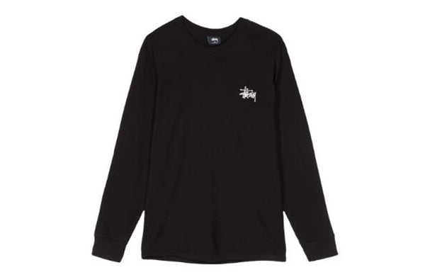 Men's Stussy Classic Basic Printing Long Sleeves Black 1994143-1