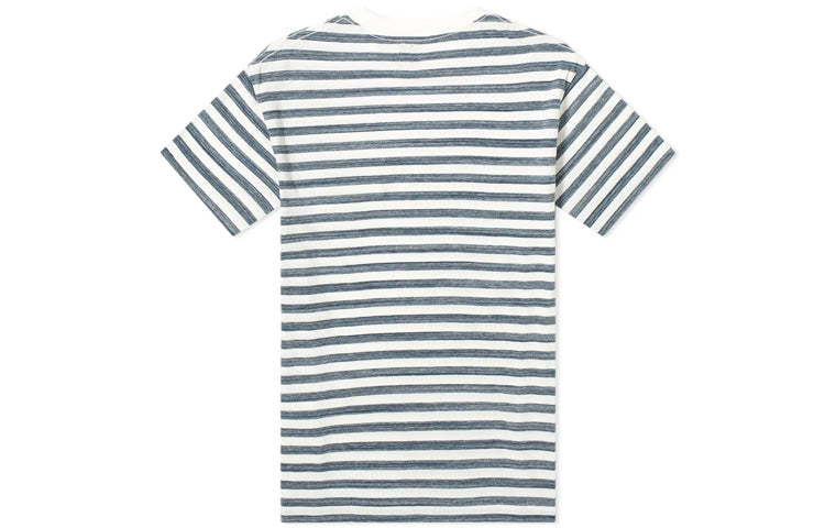 HUMAN MADE Stripe Love Logo Short Sleeve Unisex Navy Blue HM19CS025