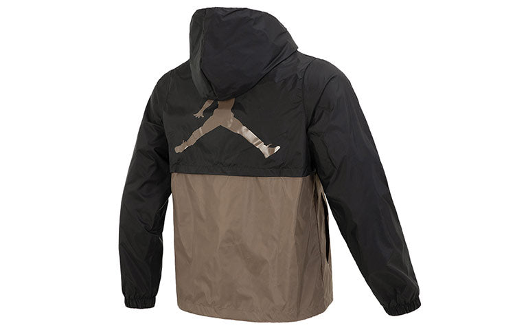 Air Jordan Esstenials HBR Woven Jacket 'Black Brown' DV7651-010