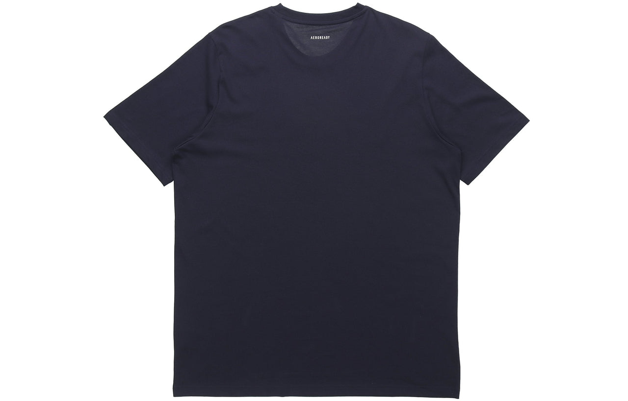 adidas M Clr Slv Lg T Logo Printing Sports Short Sleeve Navy Blue GD5914