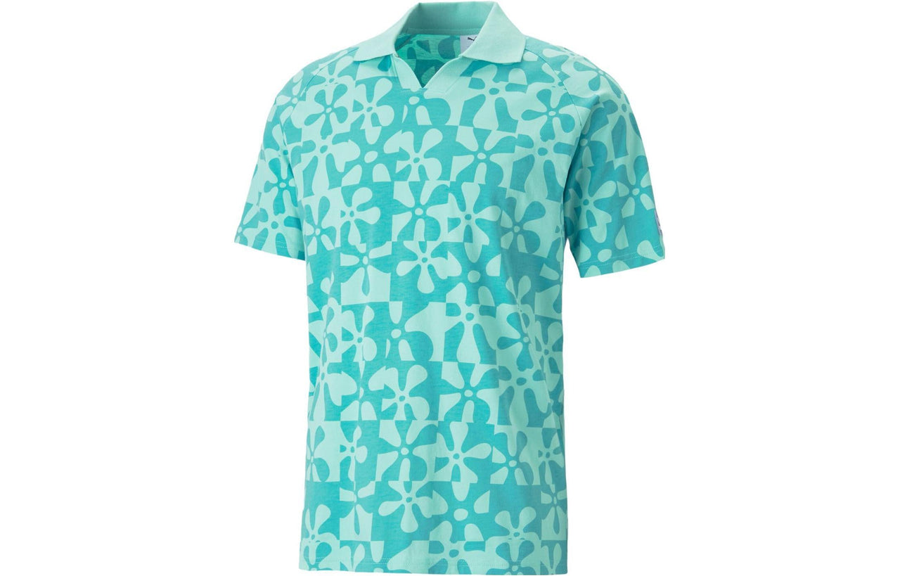 PUMA X Spongbob Printed Polo Shirt 'Teal' 620688-77