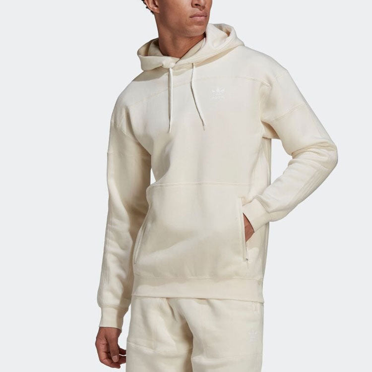 Men's adidas originals Logo Micro Mark Solid Color Creamy White HC1971