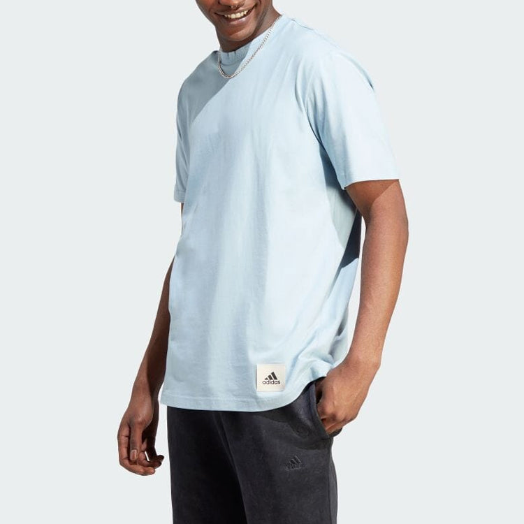 adidas Lounge Tee Asia Sizing 'Wonder Blue' IM0483