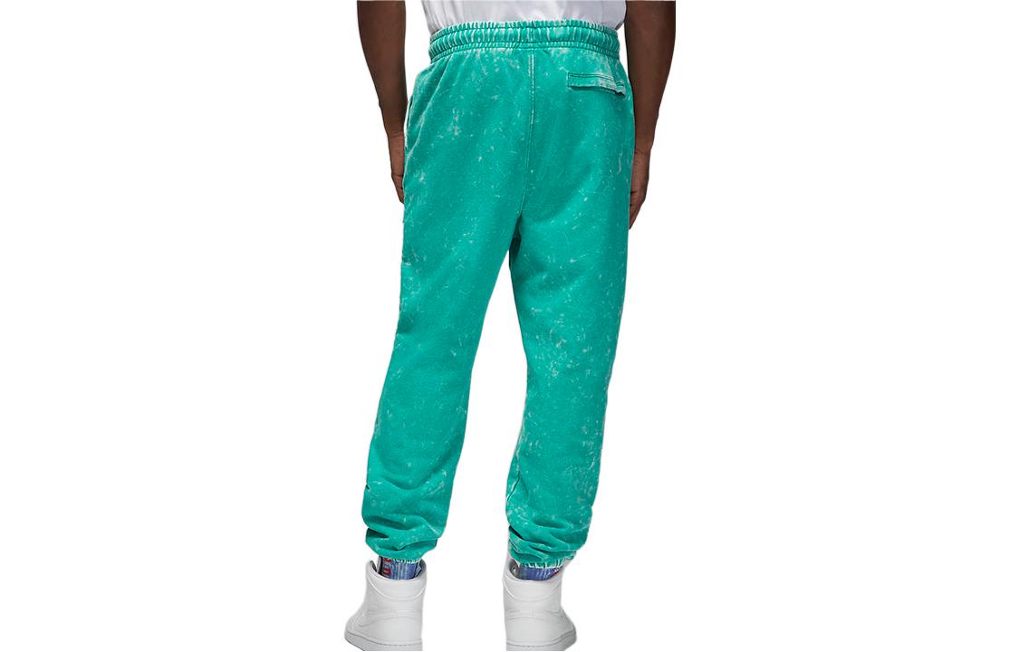 Men's Air Jordan FW22 Solid Color Logo Lacing Sports Pants/Trousers/Joggers Green DR3089-322