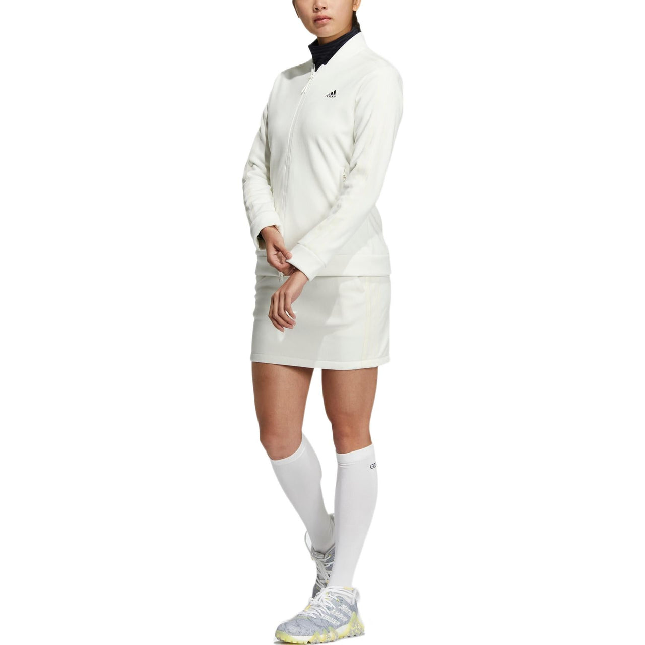 (WMNS) adidas 3-Stripe Two-Piece Long Sleeve Suit Asia Sizing 'White' HG8273