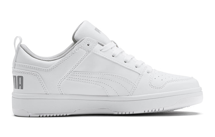 (GS) PUMA Rebound Layup Lo Low Top White 370490-03