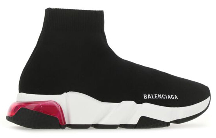 (WMNS) Balenciaga Speed Sneaker 'Clear Sole - Black Pink' 607543W2DB61014
