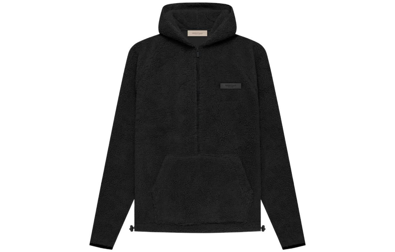 هودي بنصف سحاب من الصوف القطبي من Fear of God Essentials SS22 "Iron" FOG-SS22-396