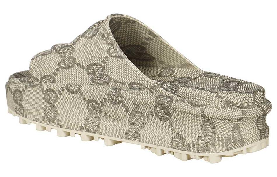 (WMNS) Gucci slide sandal with Interlocking G 'Beige' 725539-JAAC6-9742